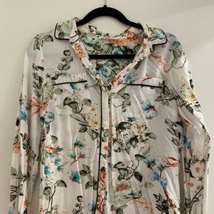 Floral button down